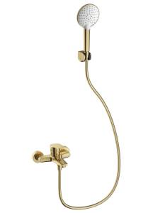 Смеситель для ванны Wonzon & Woghand WW-A30891-BG с душем, брашированное золото