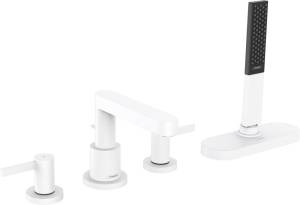 Смеситель на борт ванны Hansgrohe Finoris 76444700 матовый белый