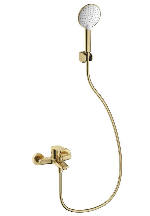 Смеситель для ванны Wonzon & Woghand WW-A30891-BG с душем, брашированное золото