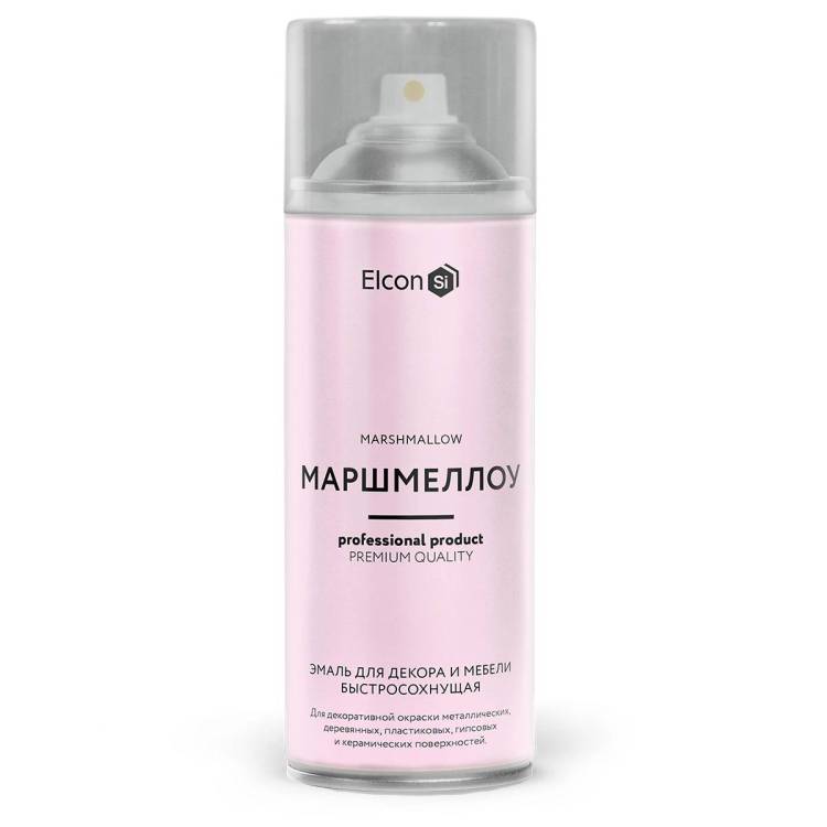 Эмаль для декора и мебели быстросохнущая Elcon маршмеллоу 520 мл
