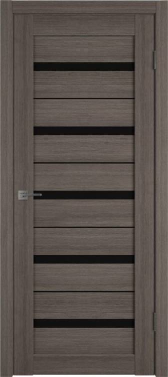 Межкомнатная дверь Владимирская Фабрика Дверей Atum Al 7 Grey стекло Black Gloss BM 600x2000