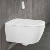 Комплект Унитаз подвесной Villeroy&Boch Viclean V0E100R1 альпийский белый, с функцией биде + Система инсталляции для унитазов TECE TECEprofil Uni 2.0 9300302 + Кнопка смыва TECE TECEsolid фото 2