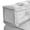 Модуль мягкий Tetchair Miracle 25338 VT shape silver велюр, букле, прямой фото 7