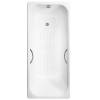 Чугунная ванна Delice Aurora DLR230604R-AS 160x75, с антискользящим покрытием, с отверстиями под ручки, без ножек фото 8