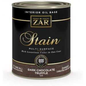 Льняное тонирующее масло ZAR Stain Interior Oil Base 123 Темный шоколад (Dark Chocolate Truffle) 0.946 л