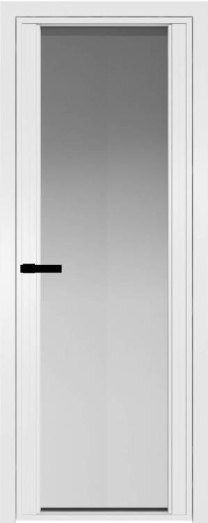 Межкомнатная дверь Profil Doors 2 AGP цвет профиля Вайт, стекло безопасное 6 мм матовое 600x2000