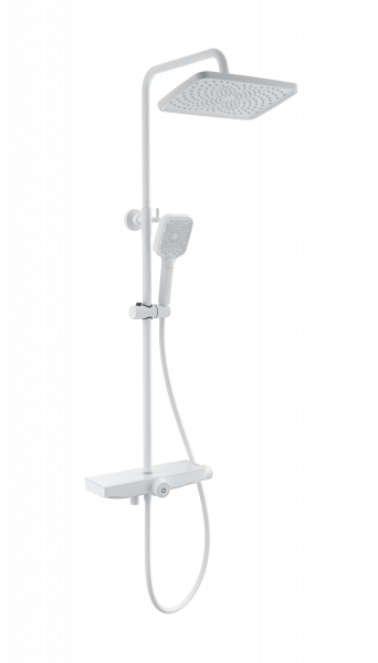 Душевая стойка Wonzon & Woghand WW-B3098-A-MW с термостатом, белый