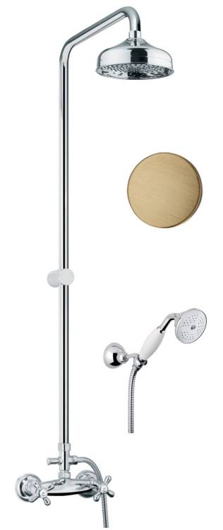 Душевая стойка Fiore Margot 26ZZ0620 бронза
