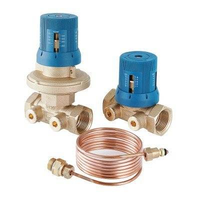 Автоматический регулятор перепада давления VALTEC в комплекте с запорно-регулировочным клапаном, 1 50-300 mBar