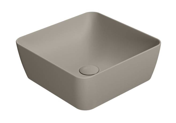 Раковина GSI Nubes 903805 серый беж матовый, 38x38
