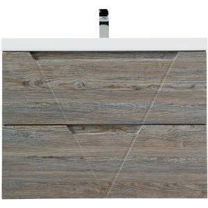Тумба под раковину Belbagno Vittoria VITTORIA-800-2C-SO-PINO-P 80x45x57 Pino подвесная с двумя выкатными ящиками