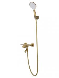 Смеситель для ванны Wonzon & Woghand WW-FE05L221-BG с душем, брашированное золото