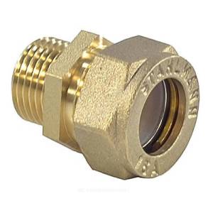 Муфта STAHLMANN SSML1501/2BEF обжим-НР 15A х 1/2, латунь