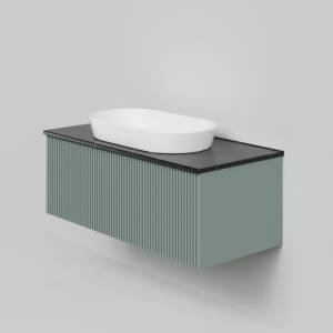Тумба с раковиной La Fenice Terra Grigio NFNC-01-TER-G-100-3-M-GB серо-зеленая матовая, 100 см