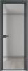 Межкомнатная дверь Profil Doors 4 AX цвет профиля Серая ночь, стекло безопасное 6 мм матовое 600x2000