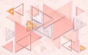 3D Фотообои Artegrafico «Коралловые треугольники» BL-044 песок