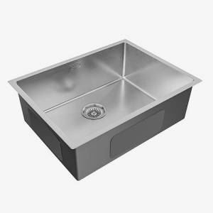 Мойка кухонная Paulmark Next PM215844-BS 440x580 мм брашированная сталь