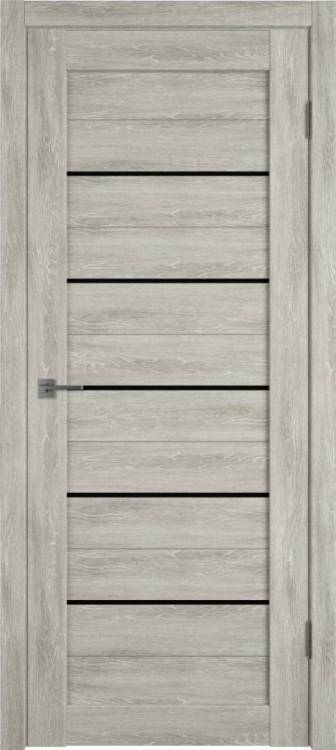Межкомнатная дверь Владимирская Фабрика Дверей Atum 5 Lin Vellum стекло Black Gloss 700x2000