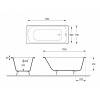 Чугунная ванна Delice Prestige DLR230611-AS 175x75, с антискользящим покрытием, без ножек фото 2