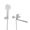 Смеситель для ванны с душем BelBagno UNIQUE-VASM-L-CRM хром фото 2
