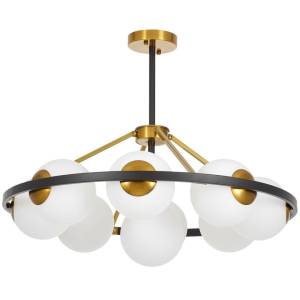 Подвесная люстра Lumina Deco Donzano Ldp 8034-9 Bk+Wt