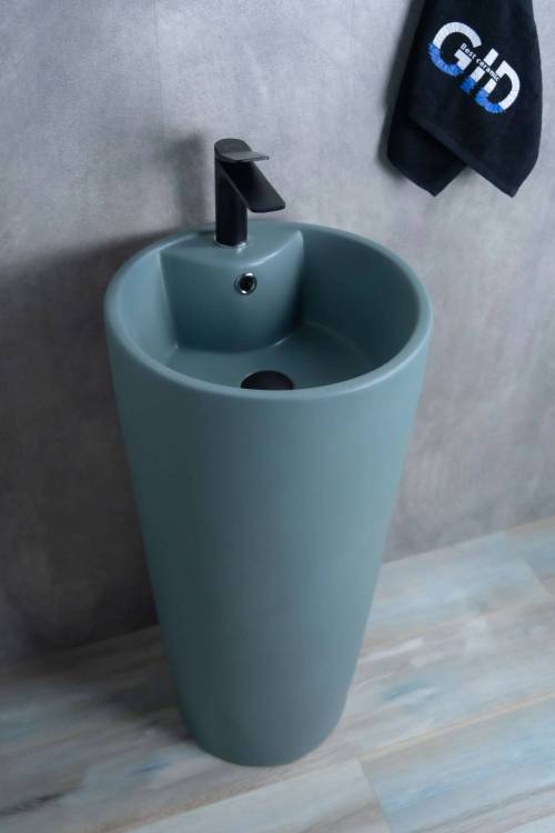 Раковина Gid Autonomo Nb131gm 81116 зеленый хаки, 40x40x84