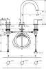 Смеситель для раковины Hansgrohe Vernis Shape 71563670 черный фото 2