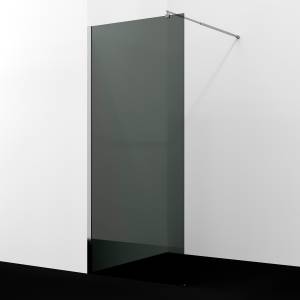 Душевая перегородка Wasserkraft Rur 30W40-TG профиль хром, стекло тонированное, 120x200