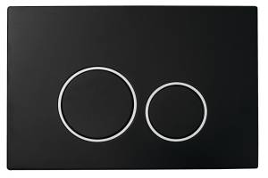 Кнопка смыва Boheme NeoArt 662 пластик Black Chromo, круглая
