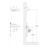 Душевая система Grocenberg GB5030BG без излива, графит фото 3