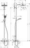 Душевая стойка Hansgrohe Crometta E 240 1jet Showerpipe 27298000 фото 2