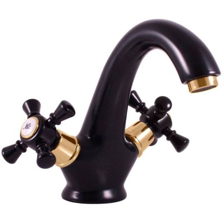 Смеситель для раковины Rav Slezak Morava Retro MK328.5CMATZ черный матовый