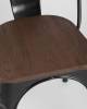 Набор из 6 стульев Stool Group Tolix YD-H440B-W LG-01 X6 черный глянцевый, темное дерево фото 10