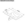 Раковина AM.PM X-Joy M85AWCC0452WG64 керамическая, белый глянец фото 3