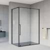 Душевой уголок Vincea Arno VSR-1A9012CLB, 1200*900, черный, стекло прозрачное