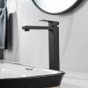 Смеситель для раковины Maretti Umbria Black UMB32RF52 высокий, черный фото 3