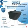 Унитаз подвесной Teymi Lina Pro Vortex Black T40114 безободковый, с сиденьем микролифт, черный матовый фото 2