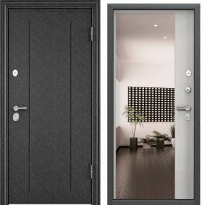 Входная стальная дверь Torex DELTA PRO MP 2477463 Черный шелк/ПВХ Бьянко 2030x860