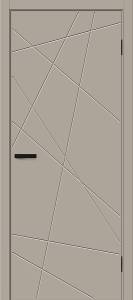 Межкомнатная дверь Глухая Bravo Граффити-5.Д.П 169-1282 Полотоно Clay Silk 2000х600