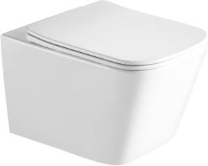 Унитаз подвесной SantiLine SL-5007 безободковый, с микролифтом