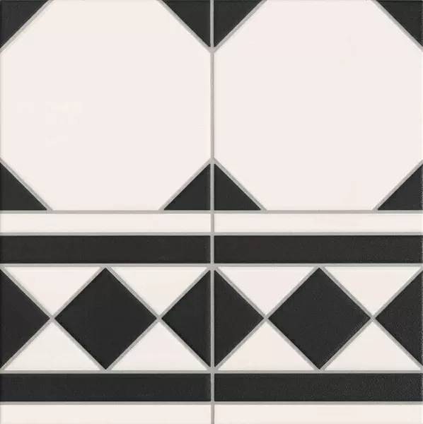 Декор Realonda Ceramica Oxford RLD000028 Negro Cenefa 33x33