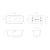 Акриловая ванна BelBagno BB702-1700-800-K белая, 170x80 фото 6