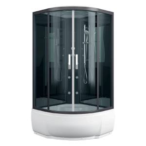 Душевая кабина Erlit ER5709TP-C2-RUS профиль черный стекло тонированное, 90x90x215