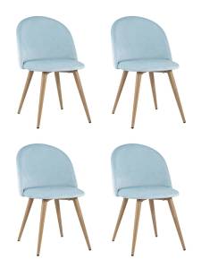 Набор из 4 стульев Stool Group Лион DC-69030 HLR-16 X4 пыльно-голубой