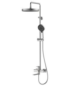 Душевая стойка Avrora Vela AV6440S со смесителем, нержавеющая сталь