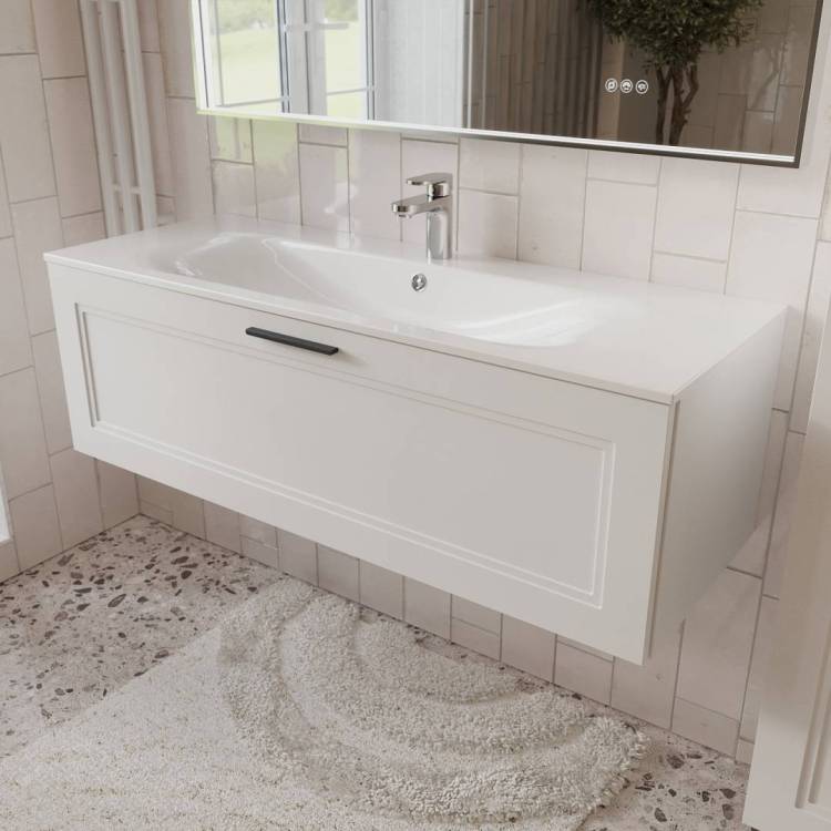 Тумба с раковиной Terminus Classik CLA101201900301O белый, 120x38