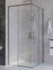 Душевой уголок Cezares PLANE-A-2-100-C-IN профиль сатин, стекло прозрачное, 100x100x195 фото 4