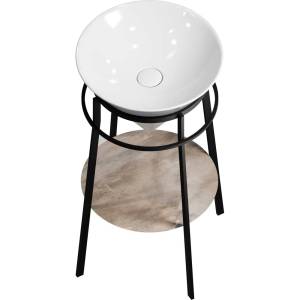 Консоль с раковиной Kerama Marazzi Kerama Marazzi Cono 44 черная матовая