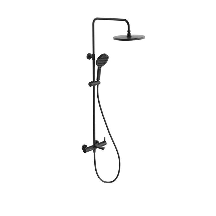 Душевая стойка Kerama Marazzi Fonte (Фонте) FO.201.KM.BLK.M черный матовый