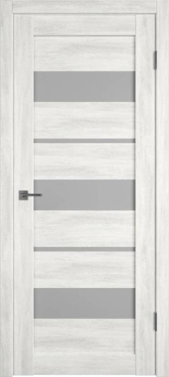 Межкомнатная дверь Владимирская Фабрика Дверей Atum 23 Nord Vellum стекло White Cloud 900x2000